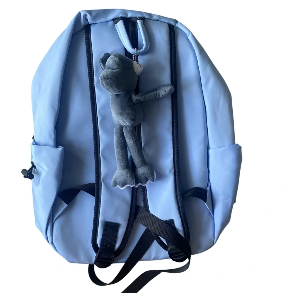 NWOT Light Blue Backpack with Plush Toy‎